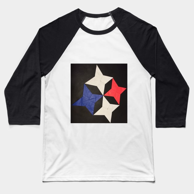 american stars Baseball T-Shirt by robrush47